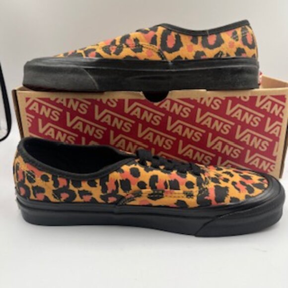 NEW Vans Authentic 44 DX Anaheim Factory Leopard Sneakers‎ Women’s Size 9.5 - Picture 2 of 7